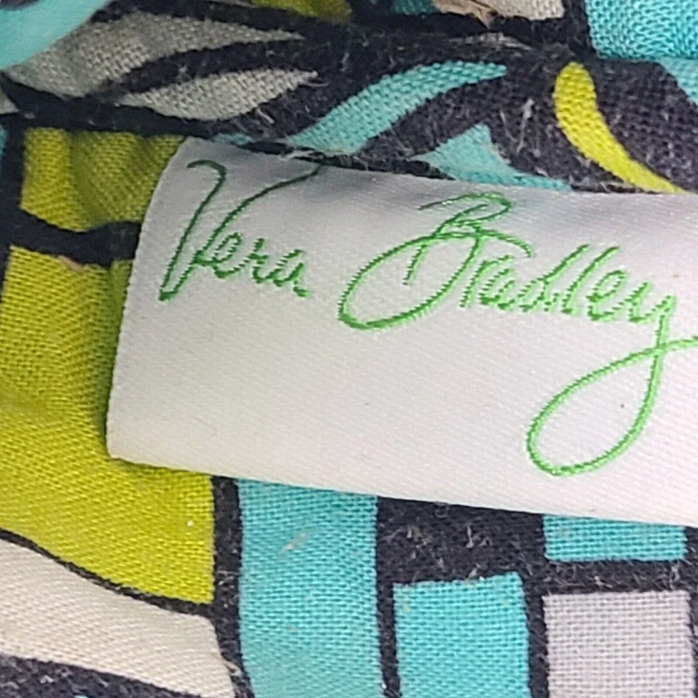 Vera Bradley Island Blooms‎ Quilted Purse Blue Floral Handbag Retired Pattern